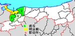 Map Saihaku District, Tottori en